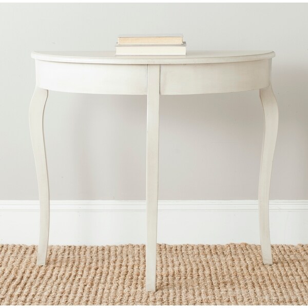 SAFAVIEH Sema White Washed Console - 33.9