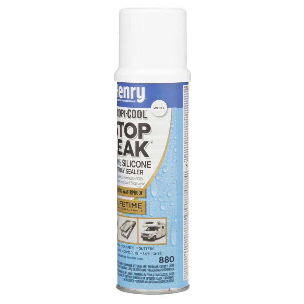 Henry 880 Tropi-Cool Stop Leak 100% Silicone White Spray Sealer 14.1 oz. HE880W025