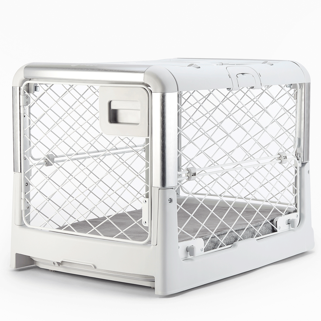 Diggs Revol Collapsible Dog Crate - Ash