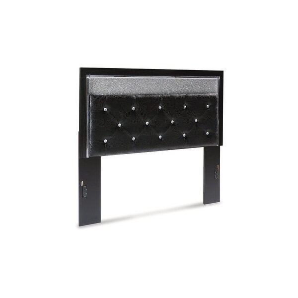 Signature Design by Ashley Kaydell Black/Gray Upholstered Panel Headboard - - 37033725