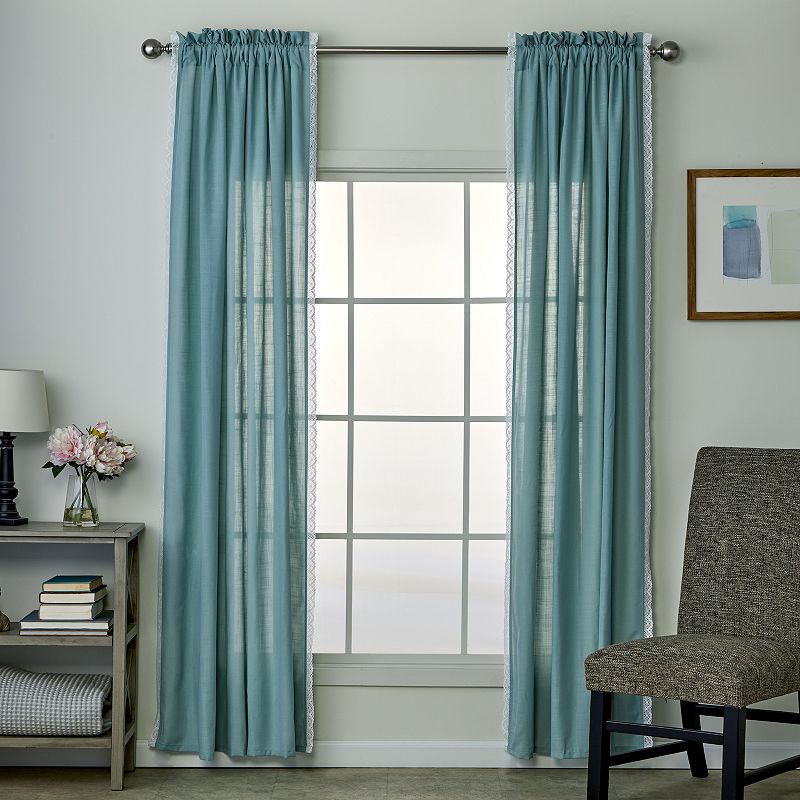 SKL Home Catherine Crochet 2-pack Window Curtain Set