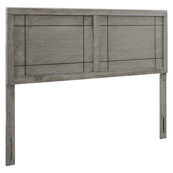 Viola Country Style Twin Size Grey Wooden Headboard - - 32157932