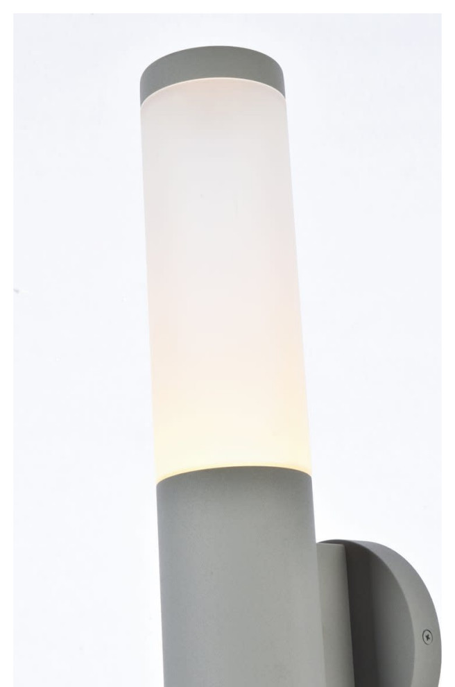 Elegant Lighting LDOD4020 Raine 16 quotTall LED Outdoor Wall Sconce   Outdoor Wall Lights And Sconces   by Buildcom  Houzz