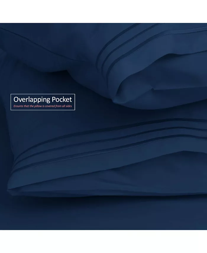 Clara Clark Premier Deep Pocket 4 Pc. Sheet Set， King