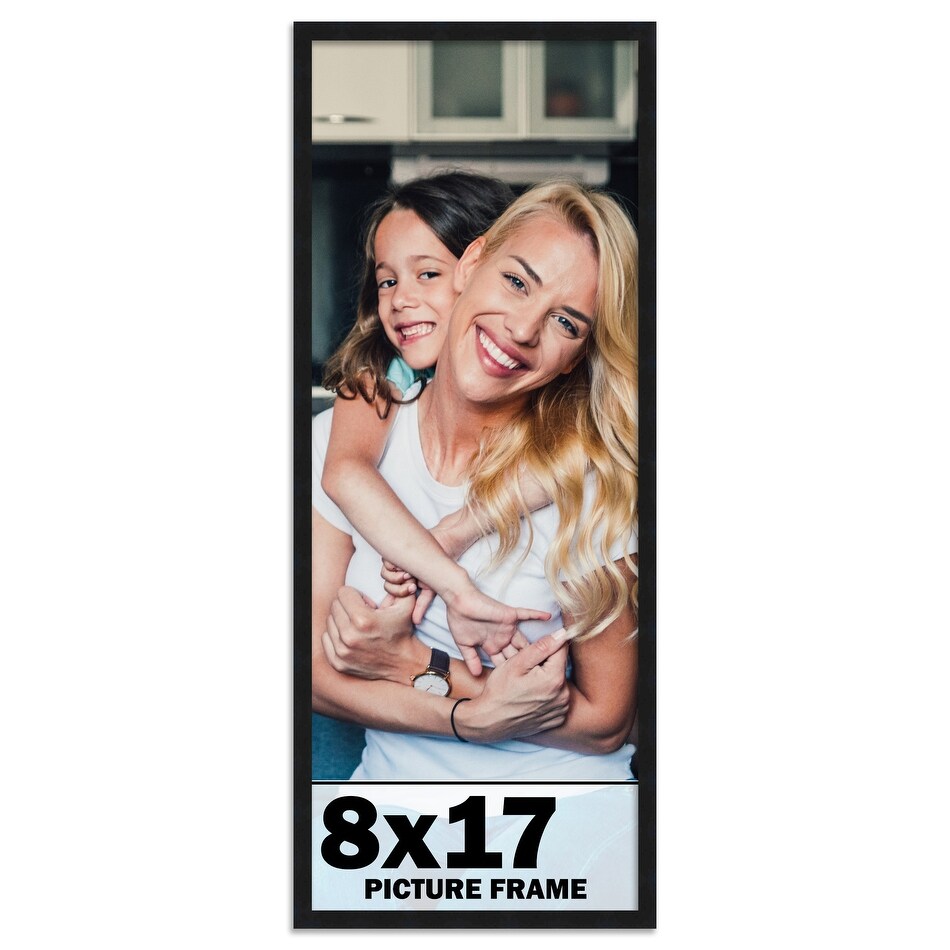 8x17 Frame Black Picture Frame   Complete Modern Photo Frame Includes