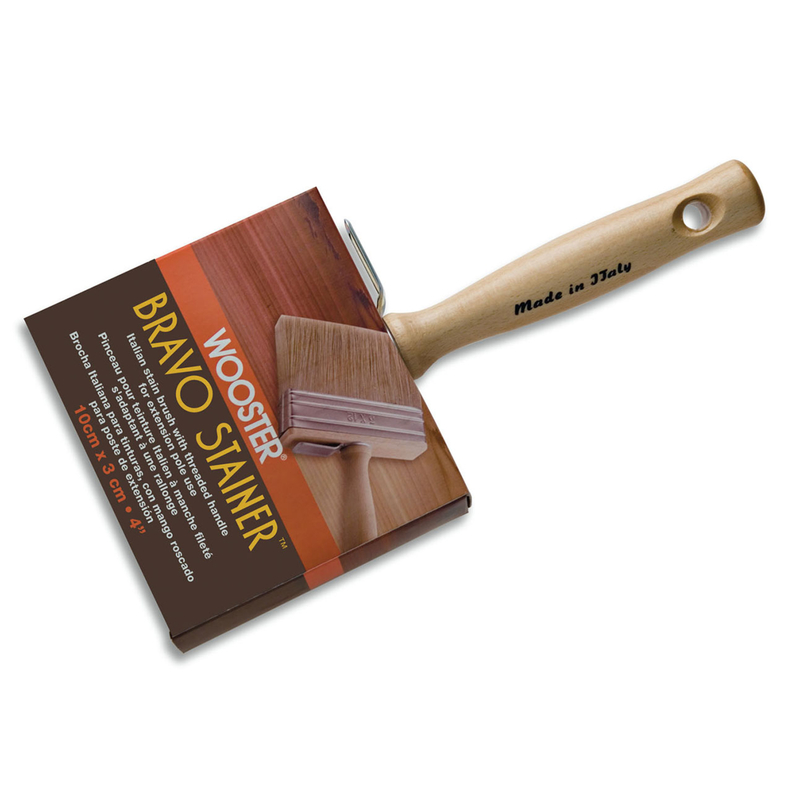 Wooster Bravo Stainer 4 in. Flat Stain Brush