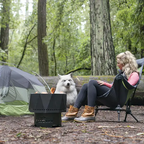 Blue Sky The Ridge Portable Fire Pit with Carry Bag