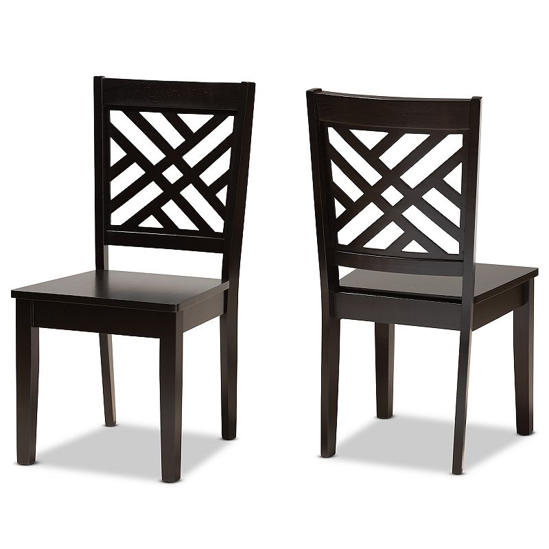 Baxton Studio Caron Dining Chair 2-piece Set