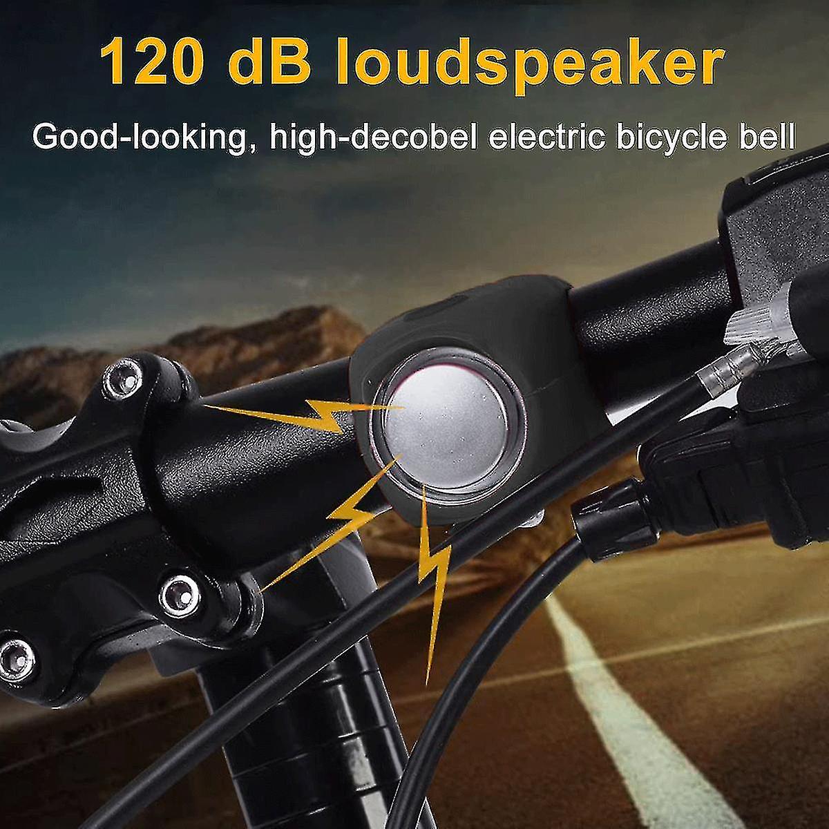 1 Pcs Bike Horn， 120db Electric Bike Horn， Loud Bicycle Horns， Safety Cycling Bells， Water-resistant For Adults Kids Bikes Warning Horns， Biking Acces