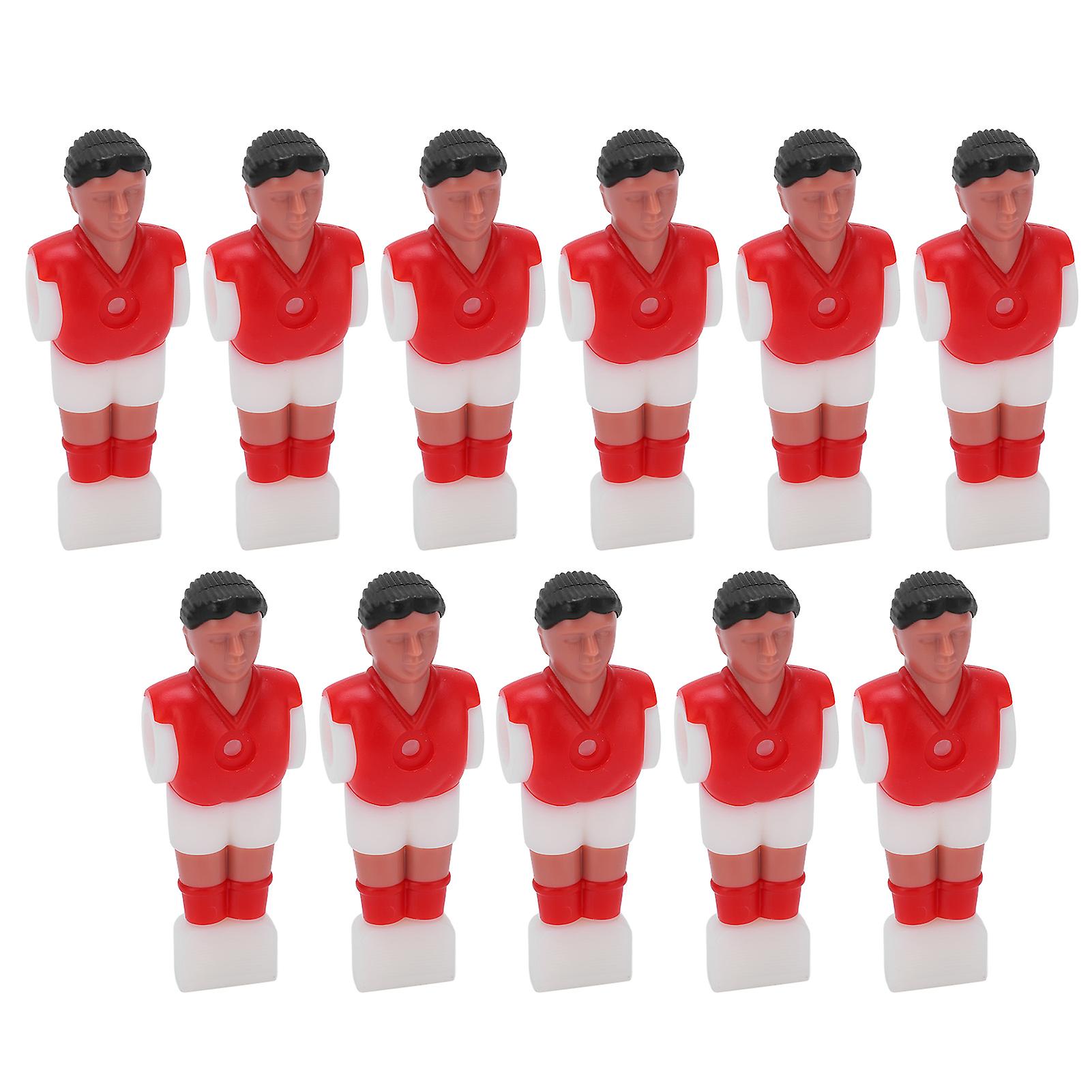 11pcs Football Player Soccer Games Mini Humanoid Plastic Doll Table Football Machine Doll