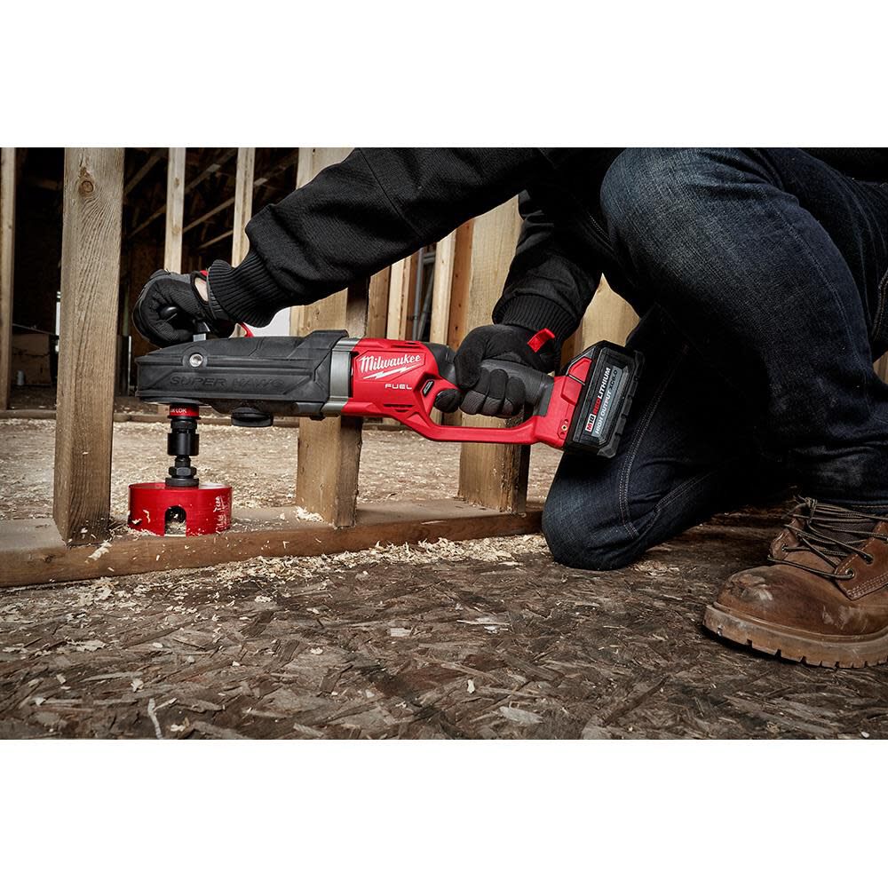 Milwaukee M18 FUEL Super Hawg Right Angle Drill with QUIK-LOK 2811-20 from Milwaukee