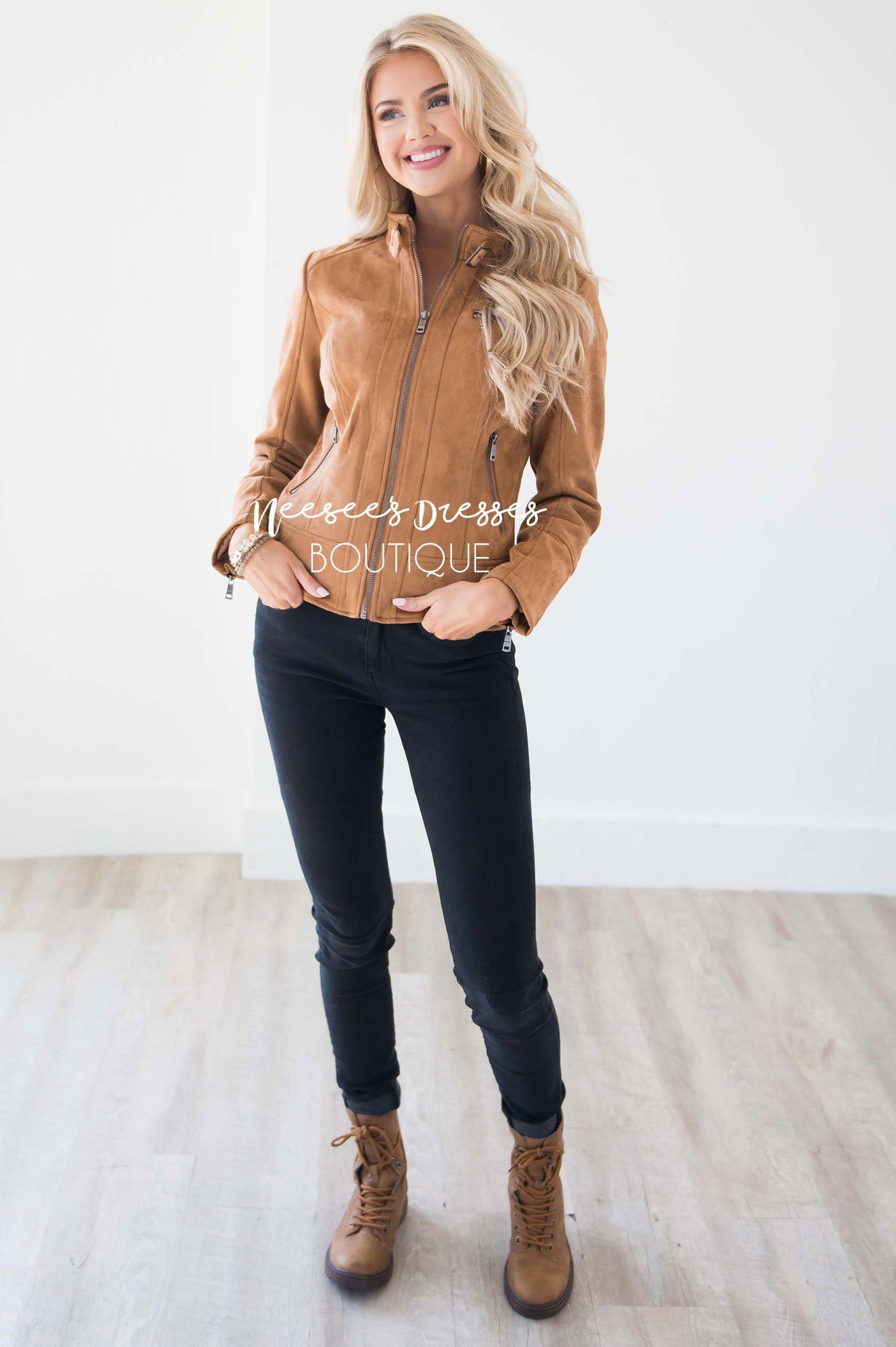 Weekend Moto Faux Suede Jacket