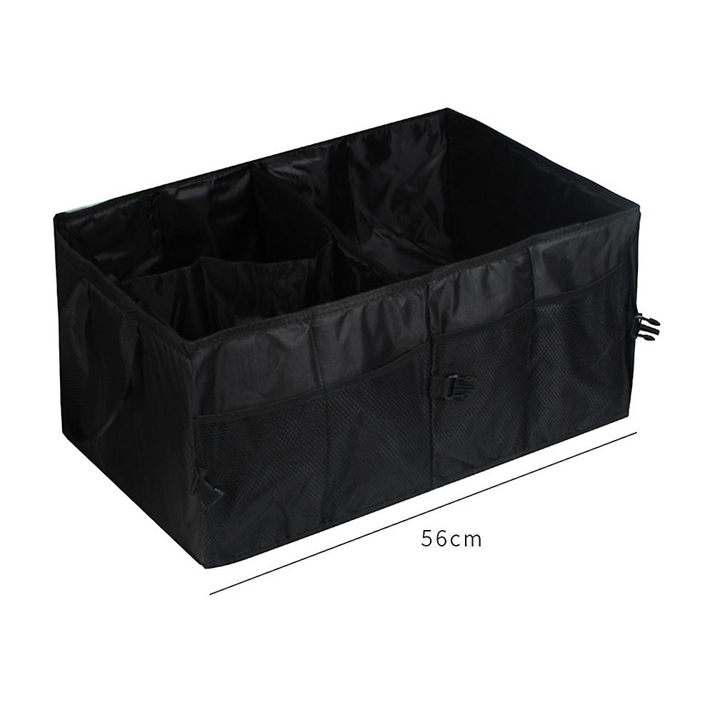 Car Storage Box Folding Storage Box Side Net Pocket Design Eco-friendly Oxford Cloth Folding Storage High Capacity Save Space For Most Cars Trucks Rv