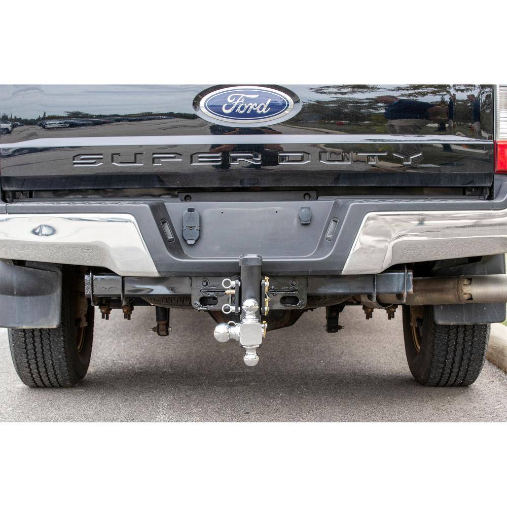 Buyers Products Company Adjustable Tri-Ball Hitch with Chrome Towing Balls for 2-12 in. Hitch Receivers 1802500