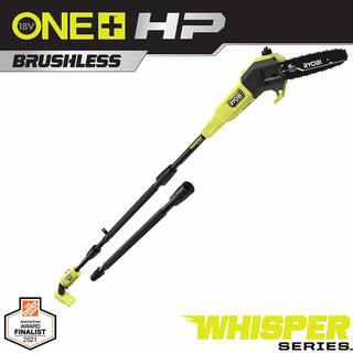 RYOBI ONE+ HP 18V Brushless Whisper Series Cordless Battery 8 in. Pole Saw (Tool Only) P2508BTL