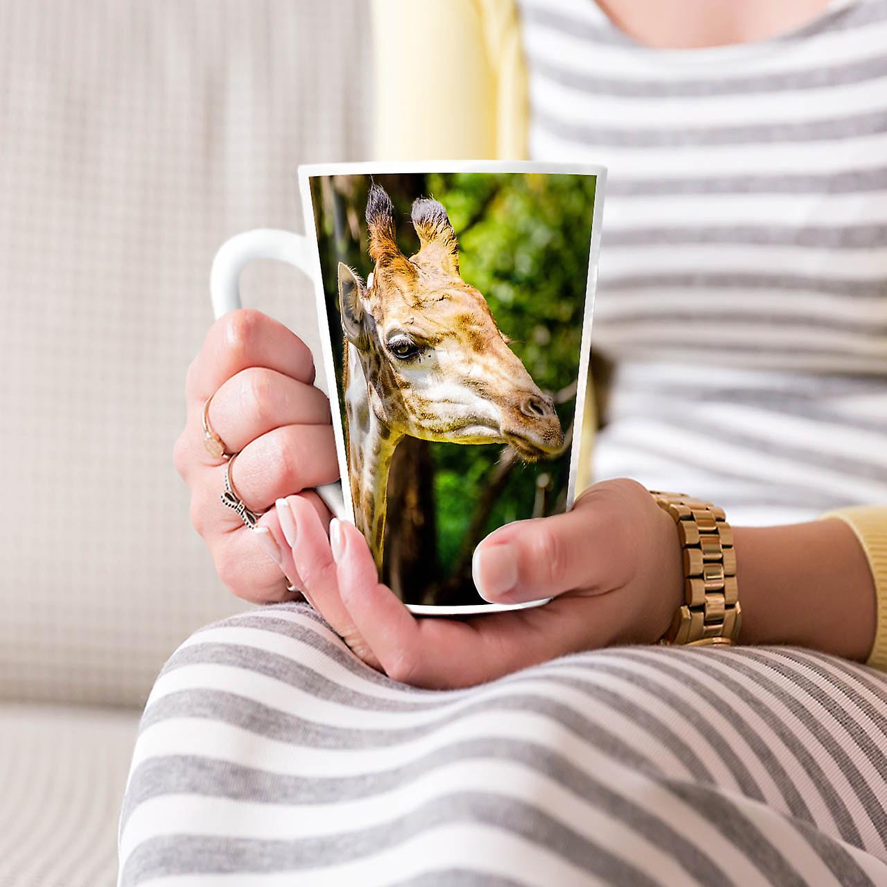 Giraffe Wild Photo Animal NEW White Tea Coffee Ceramic Latte Mug 17 oz | Wellcoda