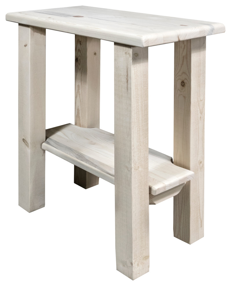 Homestead Chairside Table  Ready to Finish   Rustic   Side Tables And End Tables   by VirVentures  Houzz