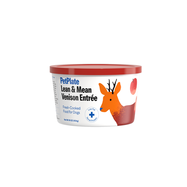 PetPlate Lean and Mean Venison Entree Dog Food Frozen for Dogs