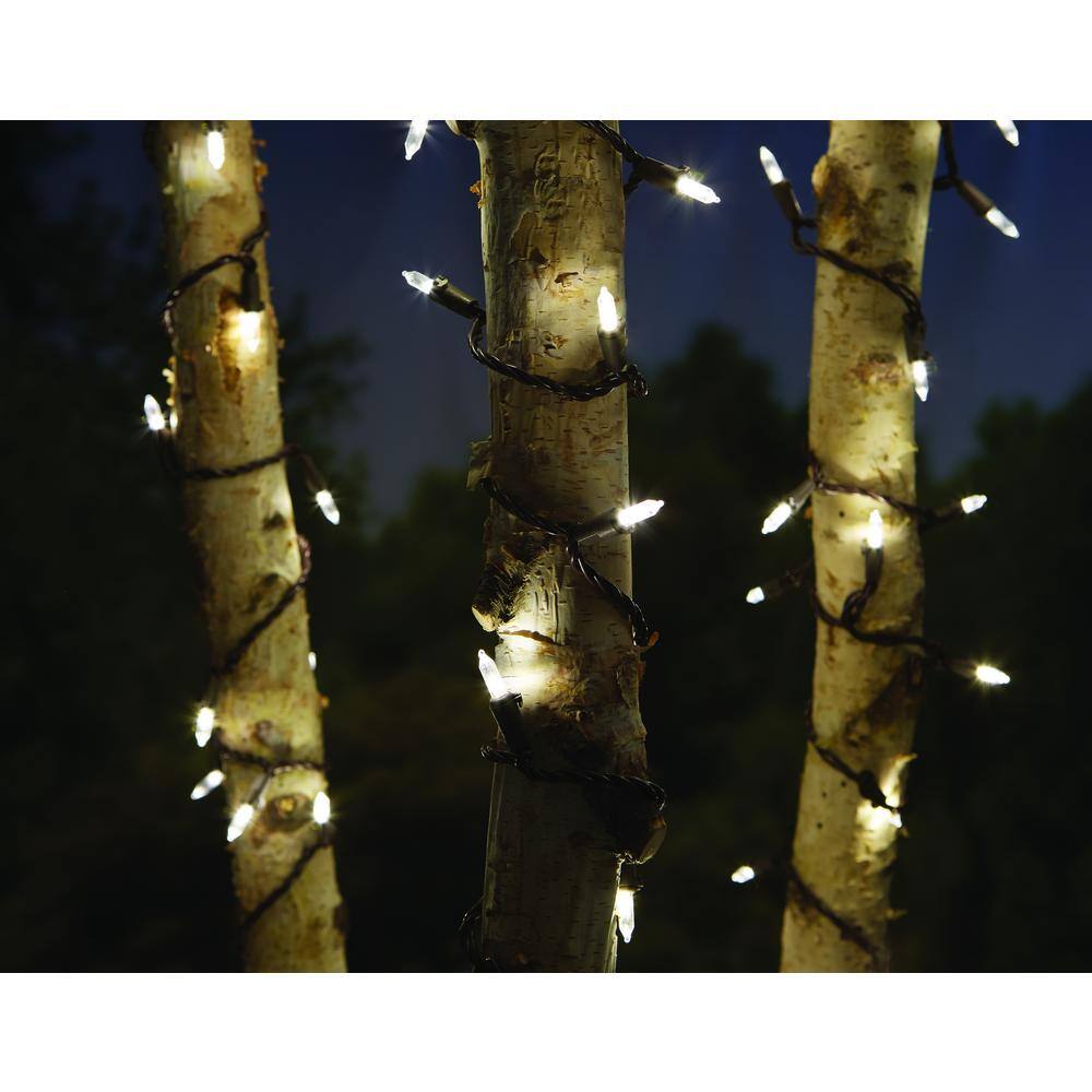 Hampton Bay 100-Light LED Smooth Mini Cool White Garden String Light NXT-1007