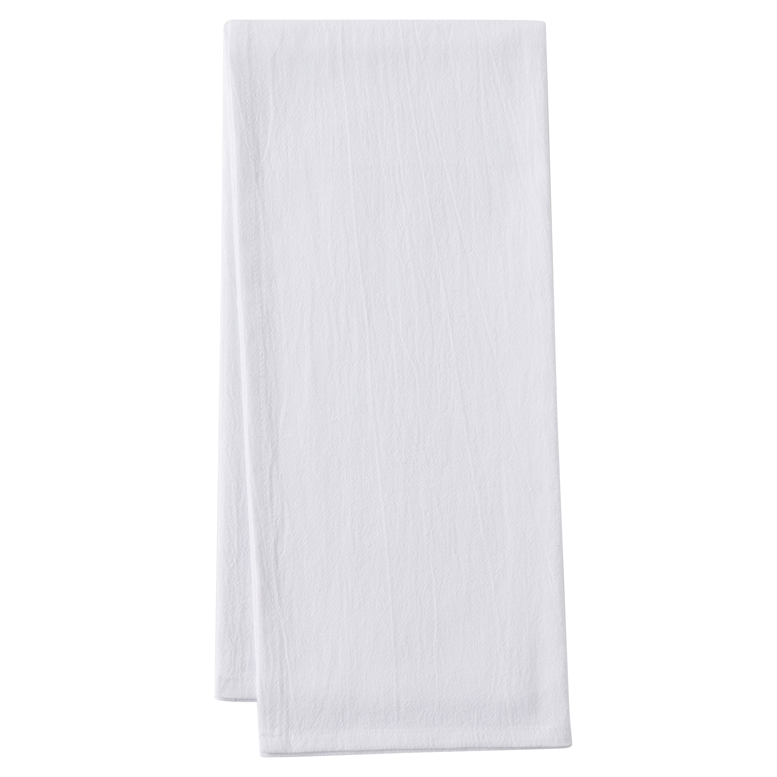 CANNON 100% Cotton Flour Sack Kitchen Towels (20 L x 30 W) for Home and Commercial Use， Highly Durable， Super Soft， Low Lint and Easy to Wash (4-Pack， White)