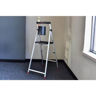 Rubbermaid 3-Step Aluminum Step Stool with 225 lb. Load Capacity Type II Duty Rating RMA-3-COM