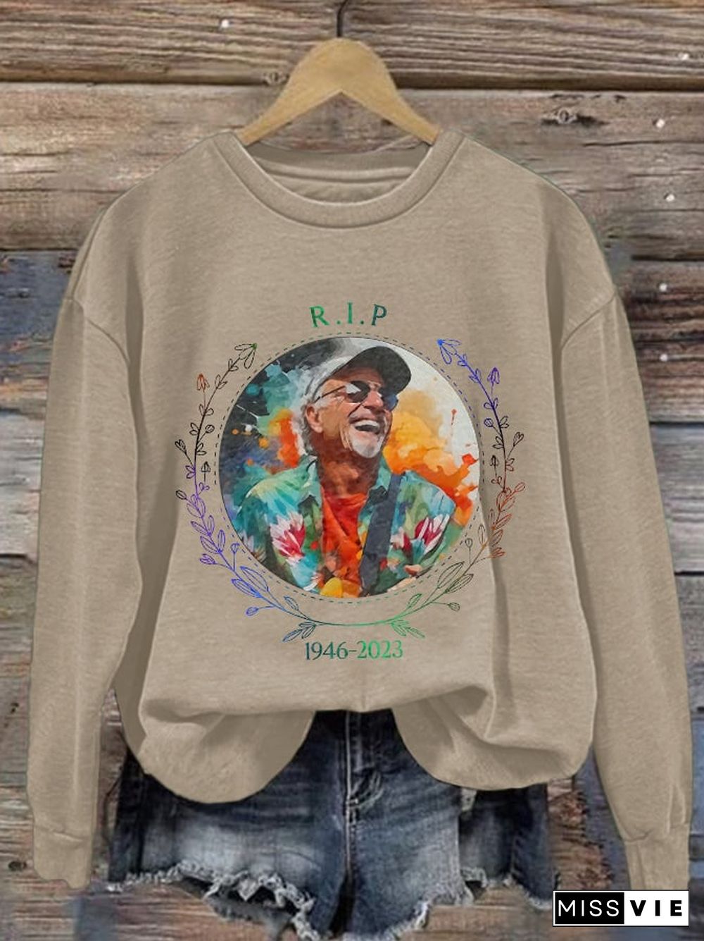 Memorial RIP Jimmy 1946-2023 Print Sweatshirt