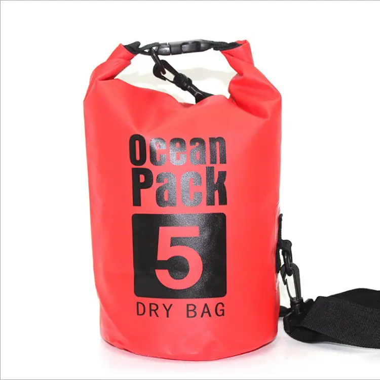 Custom Logo Outdoor PVC Waterproof Dry Bag Camping Hiking Water Resistant Bag Floating Dry Bag