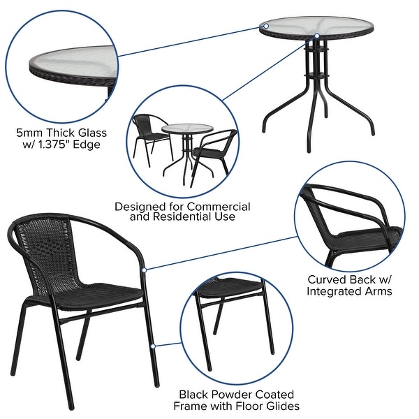 3piece Outdoor Table/Chair Set