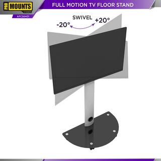 ProMounts Heavy Duty Premium Universal Mobile Swivel TV Mount Floor Stand for 37-70'' TVs up to 88lbs VESA 200x220 to 600x400 AFCS6401