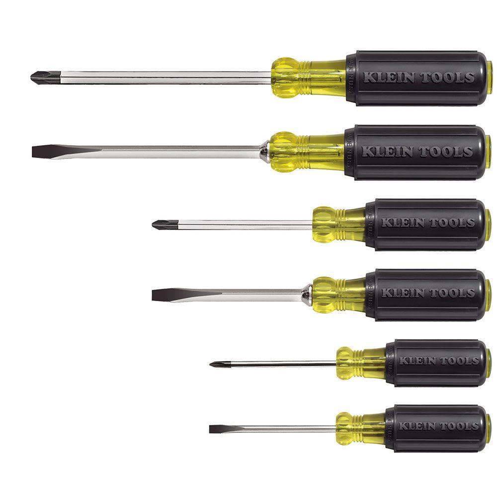 Cushion-Grip Screwdriver Set， 6 Pc ;