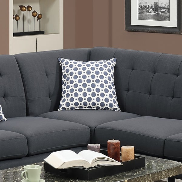 2-Piece Polyfiber Sectional Sofa