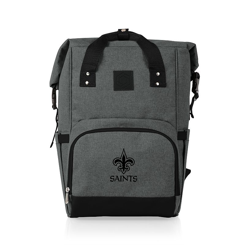 Picnic Time New Orleans Saints On The Go Roll-Top Cooler Backpack