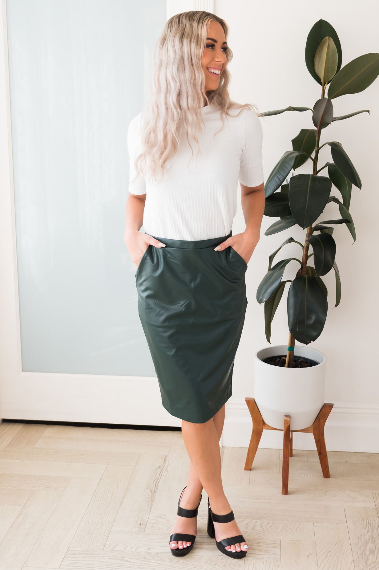 Love At First Sight Modest Pencil Skirt