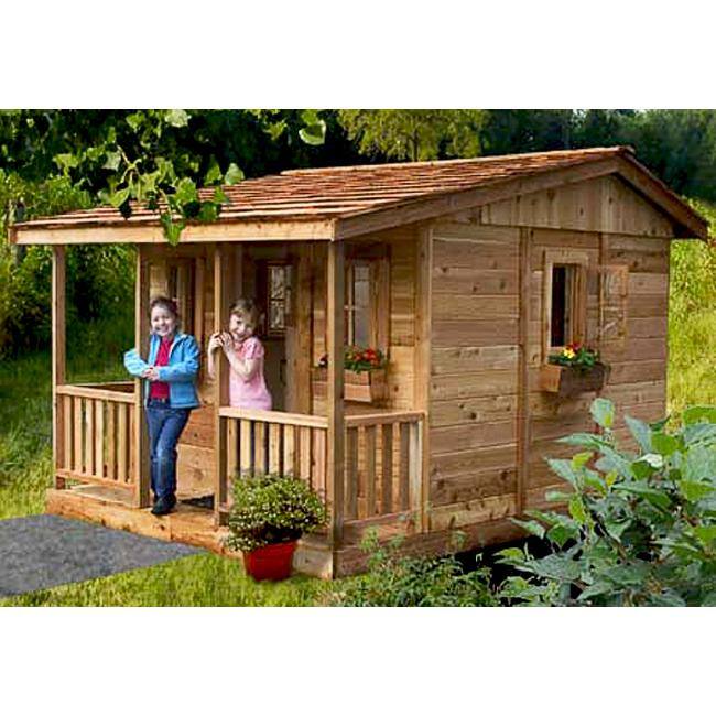 Outdoor Living Today 9 ft. x 7 ft. Cozy Cabin Playhouse CCP97