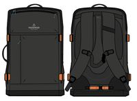 Adventurer 55L Recycled Backpack - Black