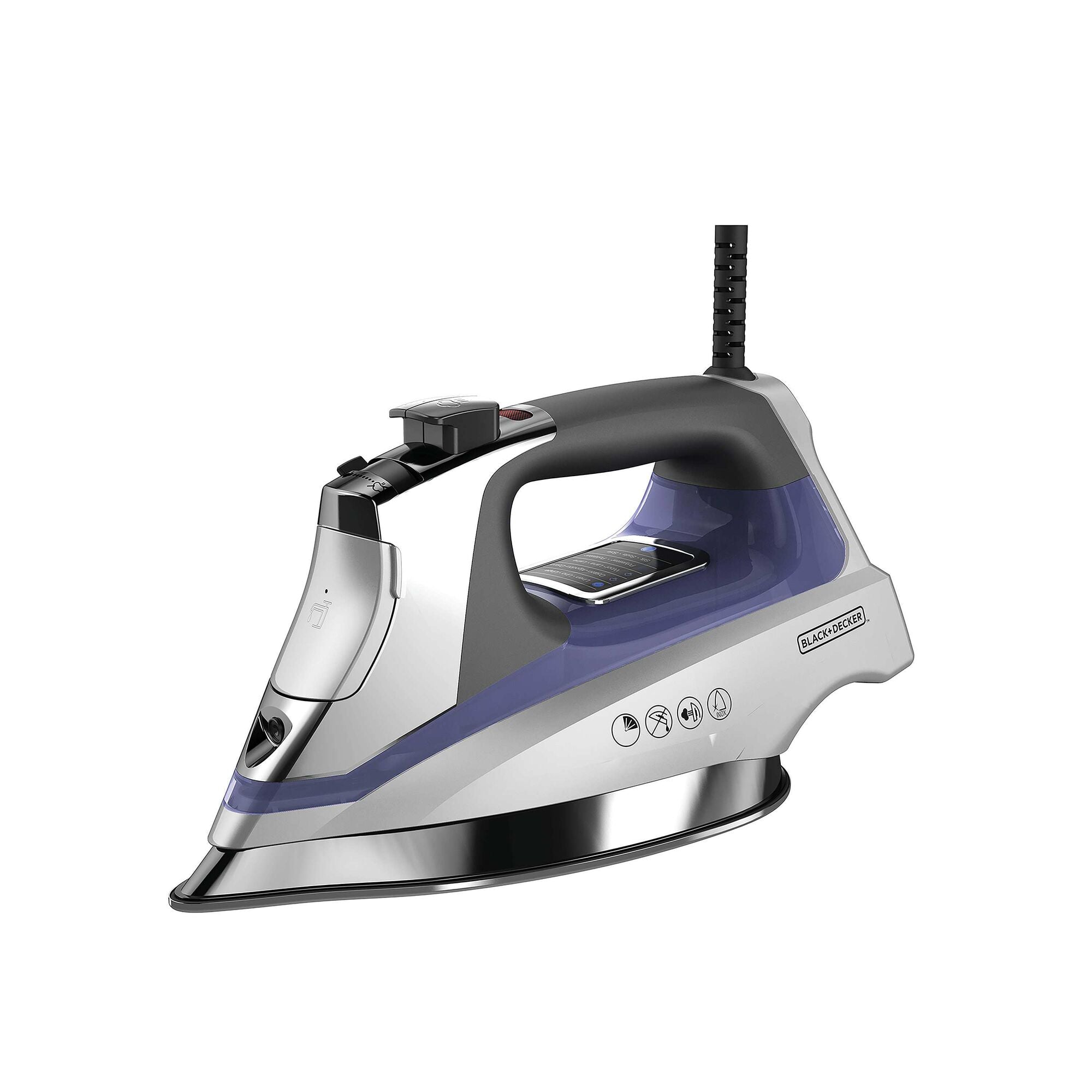 Allure Digital Steam Iron, Silver/Blue