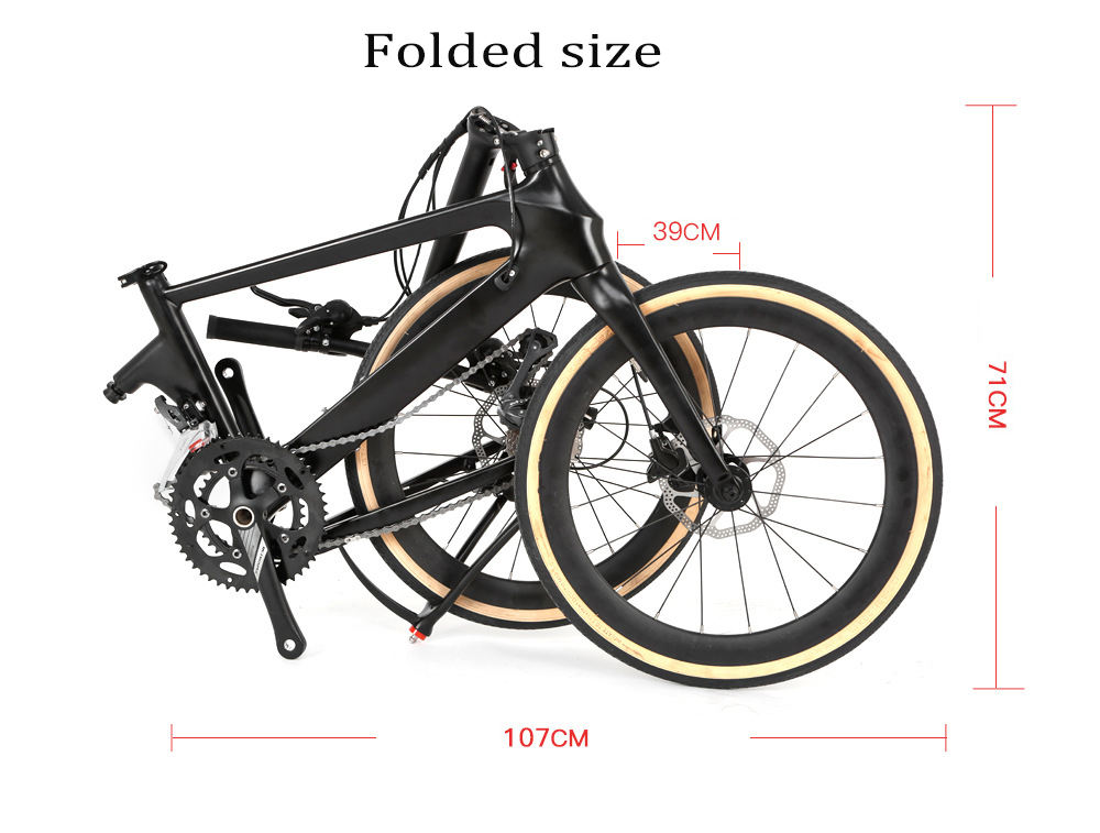 9.6kg 22 speed Folding carbon fiber bicycle kids mountainbike foldable bike cycle mini 22 inch mtb made in China