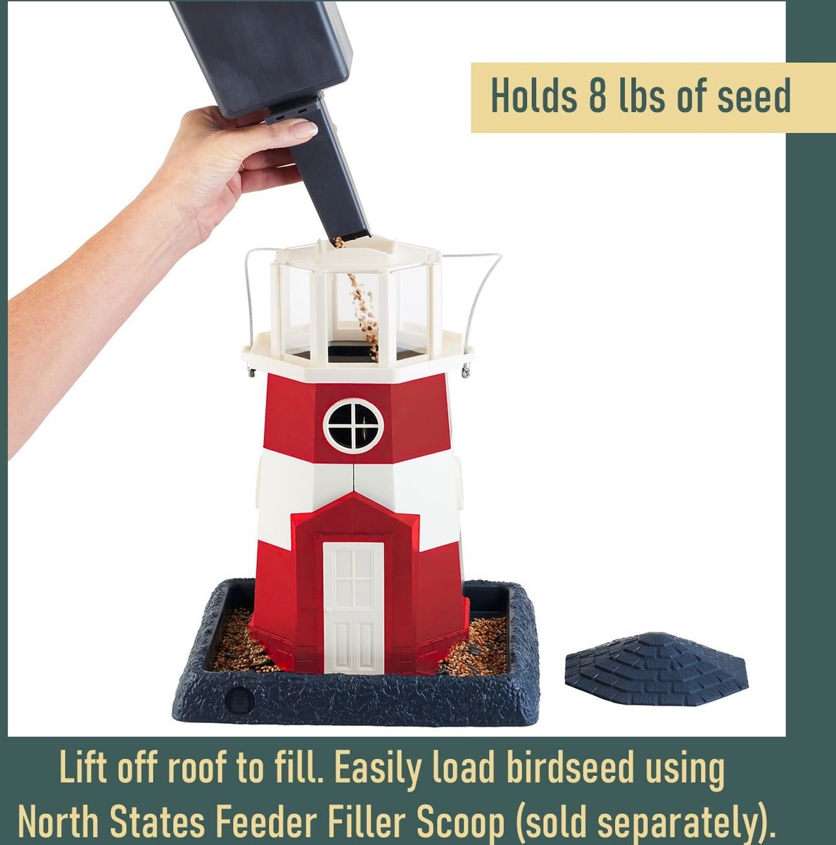 North States Village Collection Lighthouse Bird Feeder