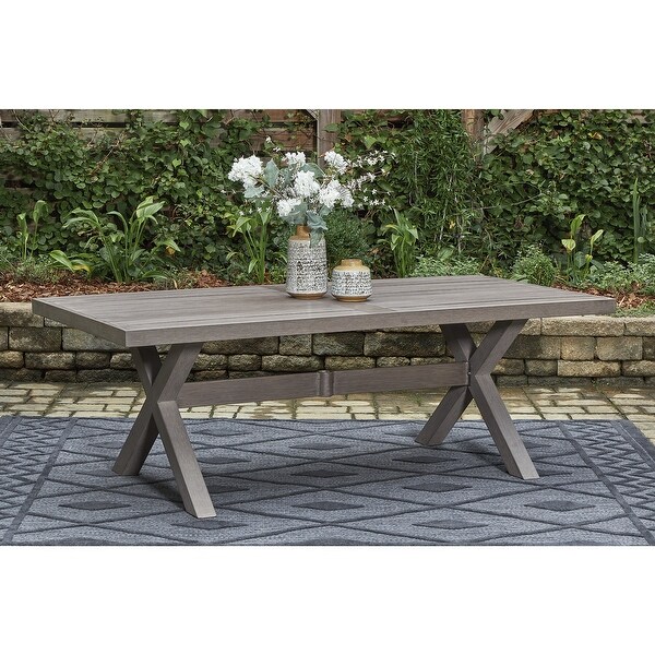 Signature Design by Ashley Hillside Barn Brown Outdoor Dining Table