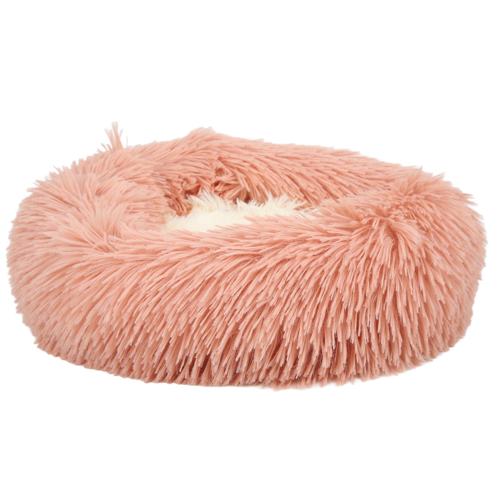 Electric Pet Heating Bed Adjustable Temperature Waterproof Usb Heating Cat Litter For Cats Dogsdiameter 40cm/15.7in Pink