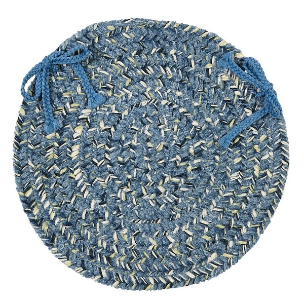 West Bay Braided Traditional Chenille Chair Pad