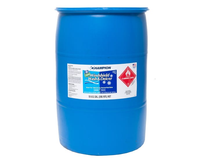 Champion -20 Windshield Washer Solvent Drum， 55 Gallon Barrel - CH855