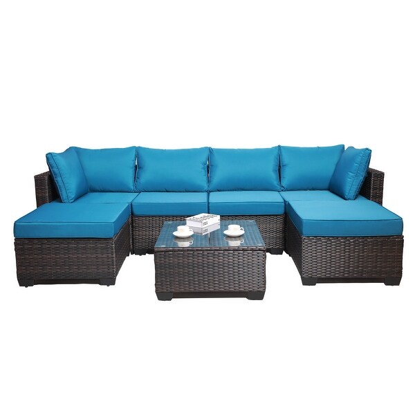 7piece Outdoor Garden Patio Sofa Set