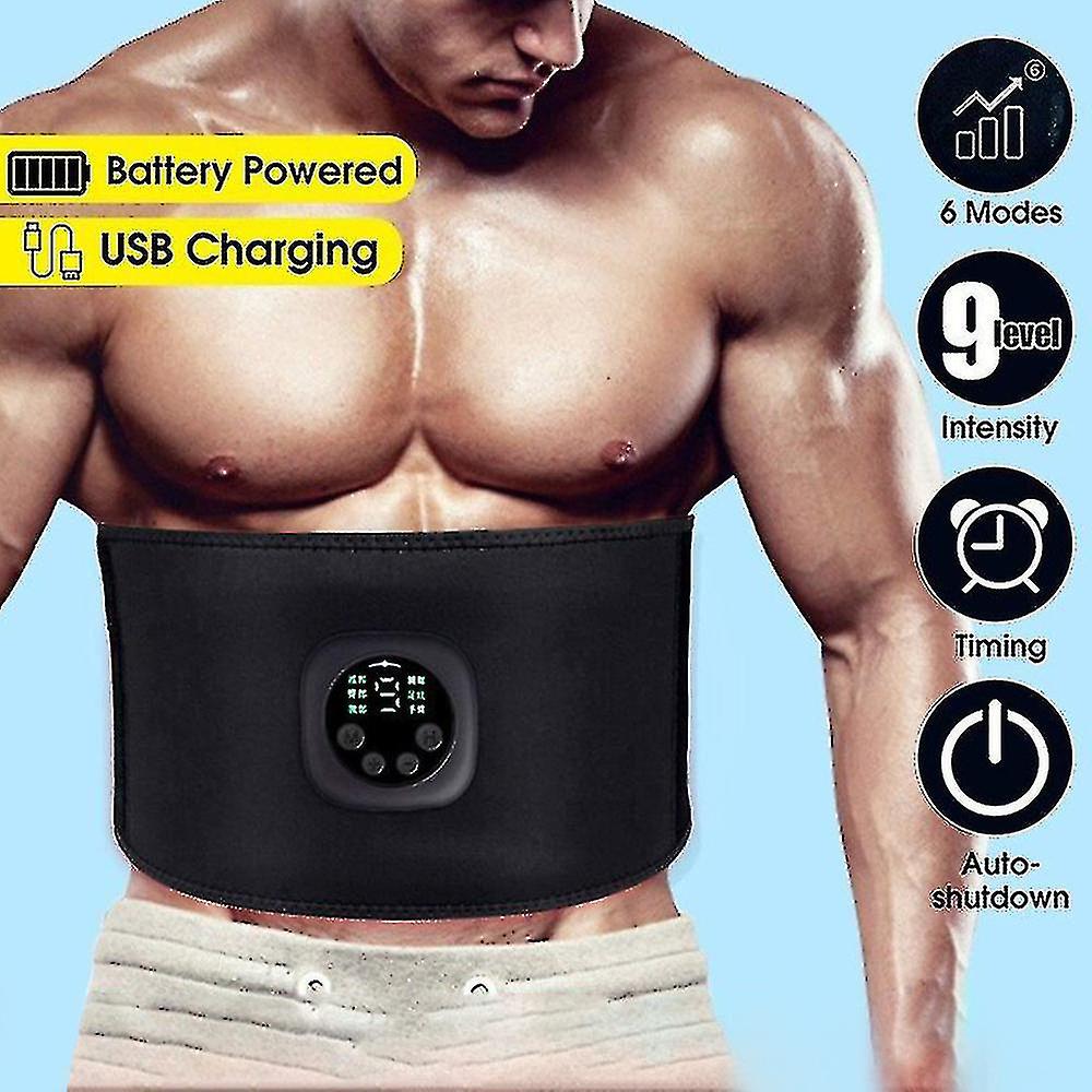 Electric Abdomen Slimming Belt Abdominal Body Waist Band Muscle Stimulator Fitness Fat Burn