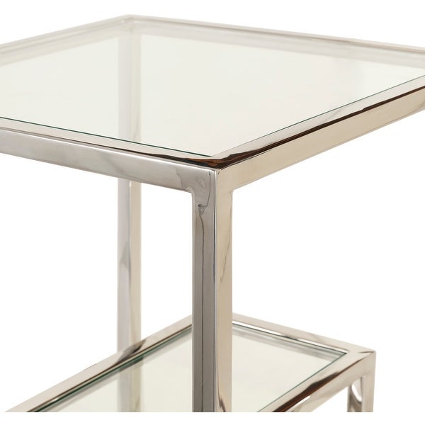 Palmah Glass and Chrome Two-tier 24