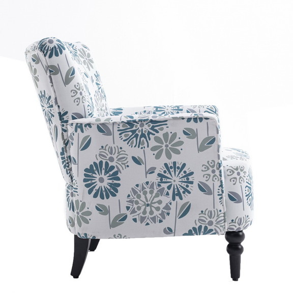 Armchair Accent Sofa with Linen Surface  Leisure C...