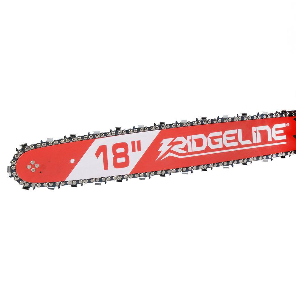 RIDGELINE 18 in. 45 cc Gas Chainsaw with Case 97004