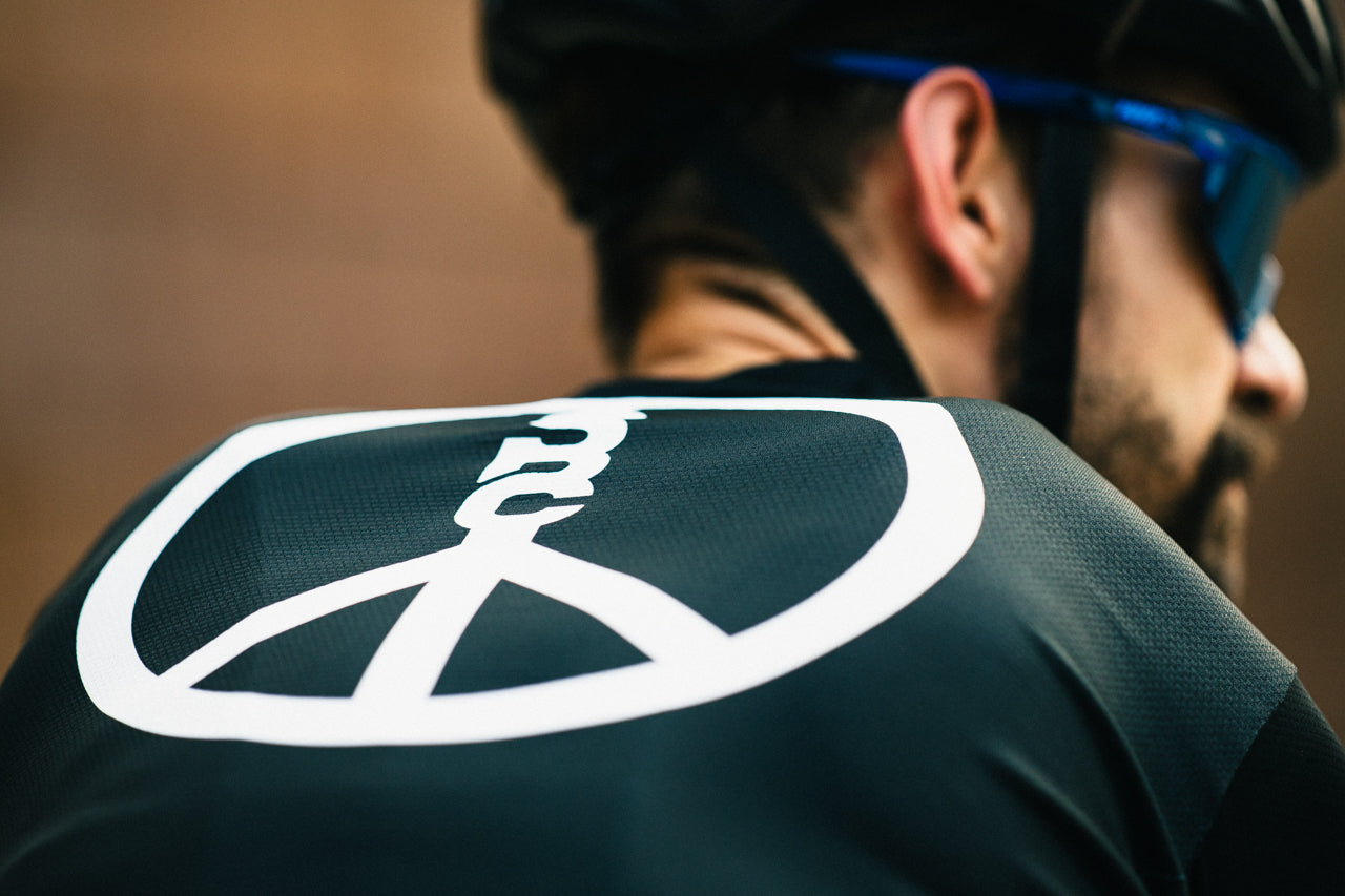 State Bicycle Co. - Peace Jersey  - Sustainable Clothing Collection (Black)