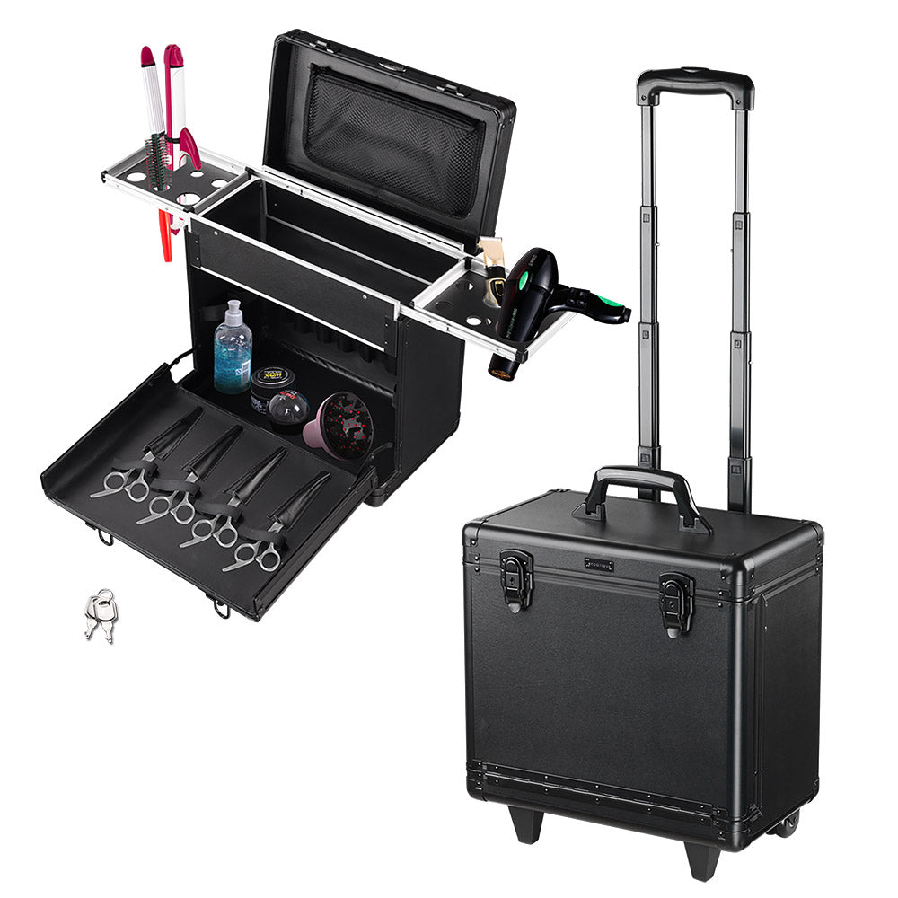 Byootique Hair Stylist Rolling Case Lock Hairdresser Tool Case