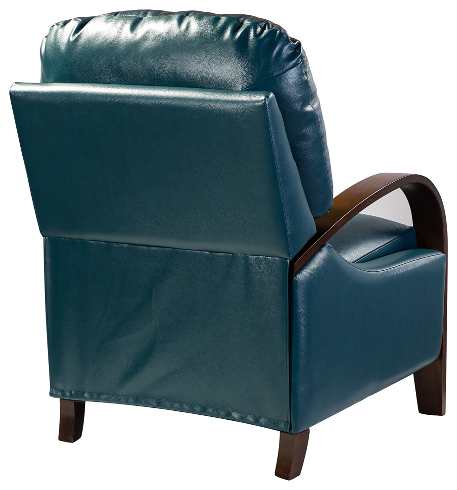 Amanda Genuine Leather Manual Recliner  Set of 2   Contemporary   Recliner Chairs   by Karat Home  Houzz